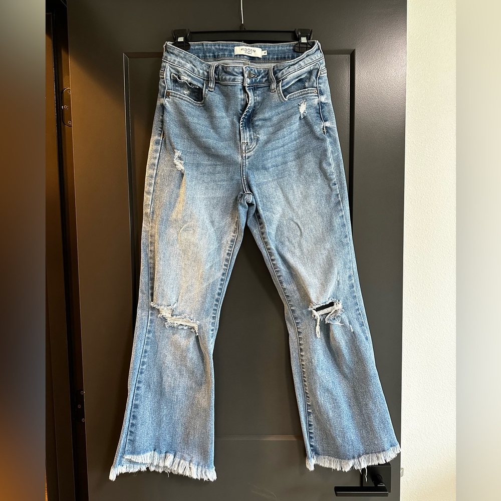 Hidden Happi cropped flare stretch jeans